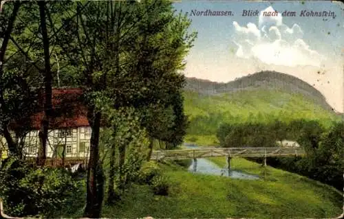 Ak Nordhausen am Harz, Blick nach dem Kohnstein