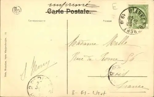 Ak Blankenberghe Westflandern Belgien, Die Löwentreppe