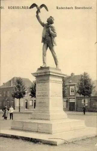 Ak Roeselare Roeselaere Rousselare Roulers Westflandern, Rodenbach Denkmal