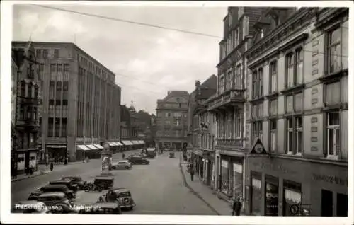 Ak Recklinghausen im Ruhrgebiet, Marktplatz, Geschäft Vortmann