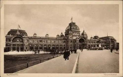 Ak Nürnberg in Mittelfranken, Hauptbahnhof