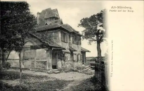 Ak Nürnberg in Mittelfranken, auf der Burg