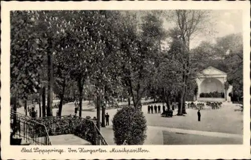 Ak Bad Lippspringe in Westfalen, Kurgarten, Musikpavillon