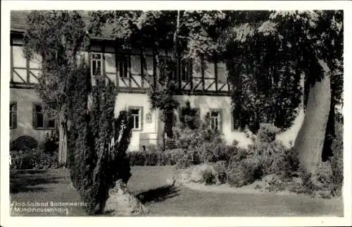 Ak Bodenwerder an der Weser, Münchhausenhaus