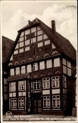 Ak Bad Salzuflen, Altes Haus, Langestraße 35, Baujahr 1618