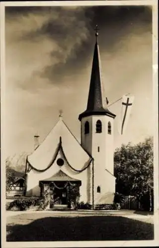 Ak Garmisch Partenkirchen in Oberbayern, Evang. Kirche