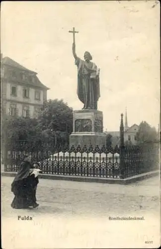 Ak Fulda in Hessen, Bonifaciusdenkmal