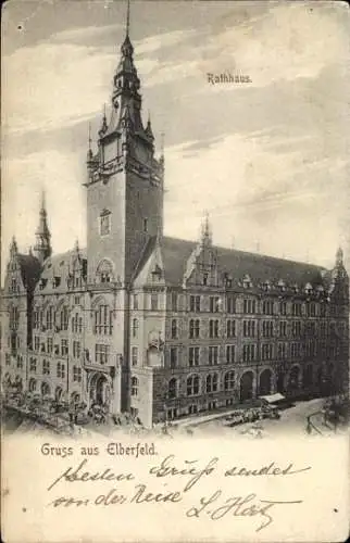 Ak Elberfeld Wuppertal, Rathaus