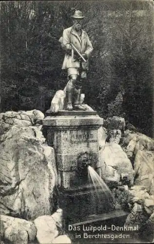 Ak Berchtesgaden in Oberbayern, Luitpold-Denkmal