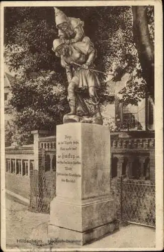 Ak Hildesheim in Niedersachsen, Hockauf-Denkmal