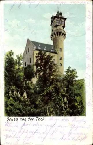 Ak Owen unter Teck Württemberg, Burg Teck