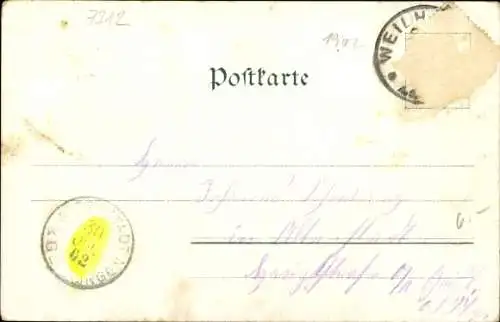 Ak Owen unter Teck Württemberg, Burg Teck