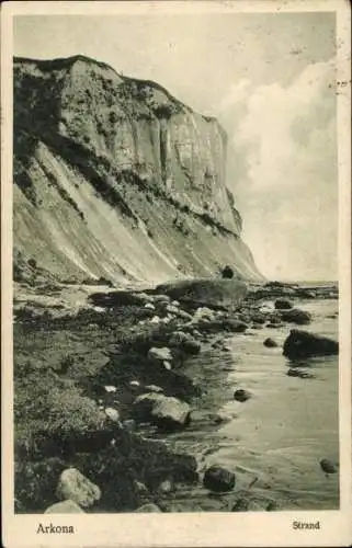 Ak Arkona Putgarten auf Rügen, Strand, Steilküste