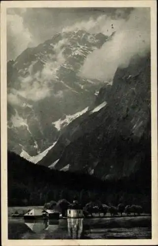 Ak Sankt Bartholomä Schönau am Königssee, Panorama, Gebirge