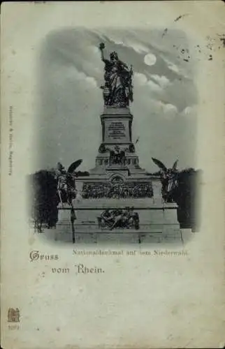 Ak Rüdesheim am Rhein, Niederwald Nationaldenkmal