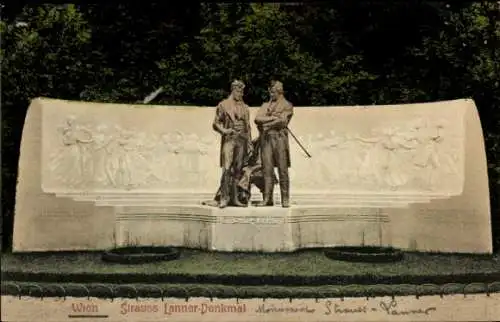 Ak Wien 1 Innere Stadt, Strauss Lanner-Denkmal