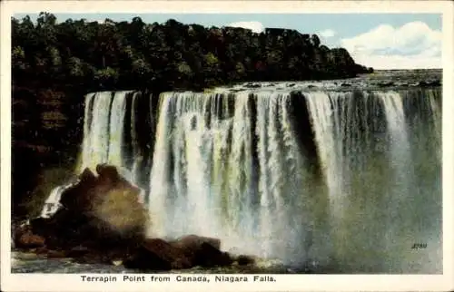 Ak Niagara Falls Ontario Kanada, Terrapin Point aus Kanada