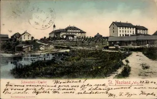 Ak Wisconsin USA, Schwesternkloster St. Nazianz