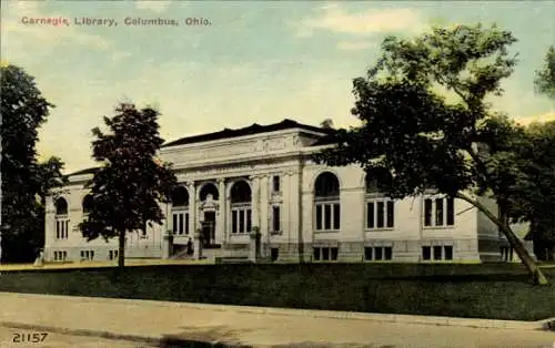 Ak Columbus Ohio USA, Carnegie, Bibliothek