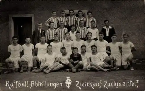 Foto Ak Zwickau in Sachsen, Raffball-Abteilungen, Zuckmantel, Mannschaft