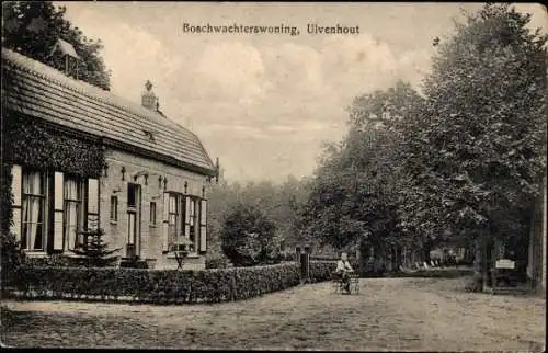 Ak Ulvenhout Nordbrabant Niederlande, Boschwachtershuis