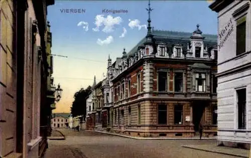 Ak Viersen in Nordrhein Westfalen, Königsallee, Hotel Kaiserhof