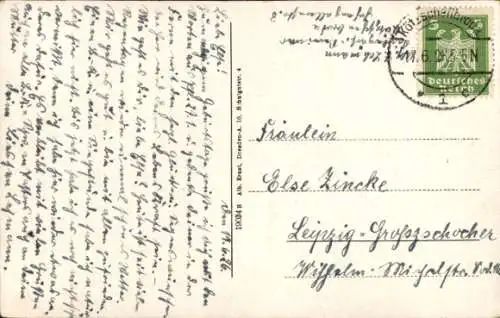 Ak Niederlößnitz Kötzschenbroda Radebeul, Friedensburg, Gradsteg