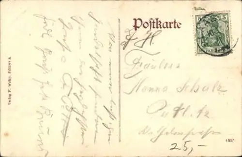 Ak Lockstädt Putlitz in der Prignitz, Gasthof Erholung, Kutsche