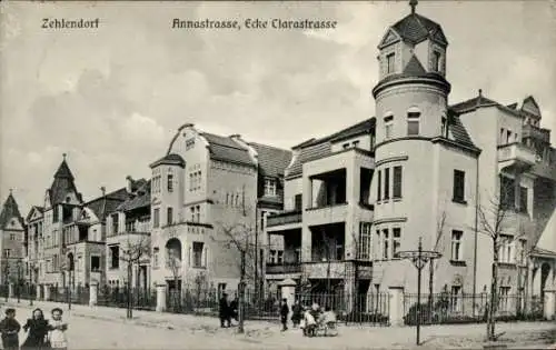 Ak Berlin Zehlendorf Wannsee, Annastraße Ecke Clarastraße