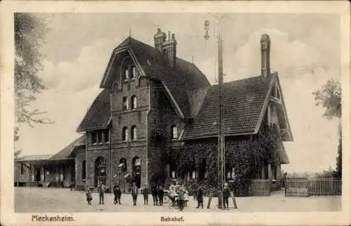 Ak Meckenheim im Rheinland, Bahnhof