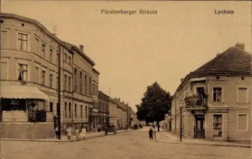 Ak Lychen in der Uckermark, Fürstenberger Straße