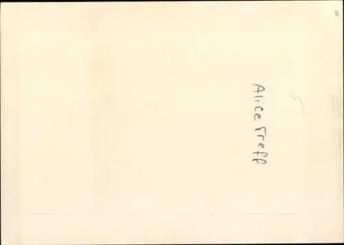 Ak Schauspielerin Alice Treff, Portrait, Autogramm