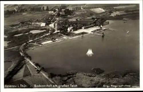 Ak Ilmenau in Thüringen, Fliegeraufnahme
