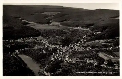 Ak Rambach Wiesbaden in Hessen, Fliegeraufnahme