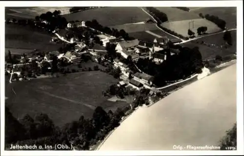 Ak Jettenbach am Inn Oberbayern, Fliegeraufnahme