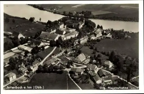 Ak Jettenbach am Inn Oberbayern, Fliegeraufnahme