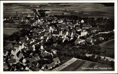 Ak Schrozberg in Württemberg, Fliegeraufnahme