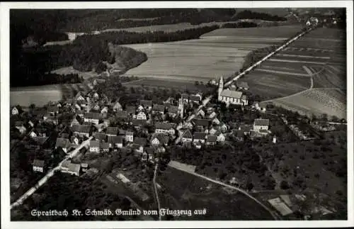 Ak Hinterlintal Spraitbach im Ostalbkreis, Fliegeraufnahme