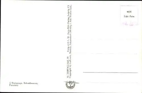 Ak Pleinfeld in Mittelfranken, Fliegeraufnahme