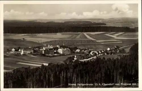 Ak Oberndorf am Neckar, Kloster Heiligenbronn, Fliegeraufnahme