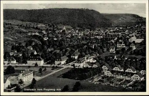 Ak Grenzach Wyhlen am Rhein, Fliegeraufnahme