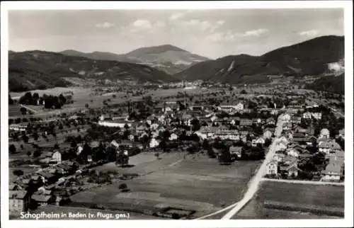 Ak Schopfheim in Baden, Fliegeraufnahme