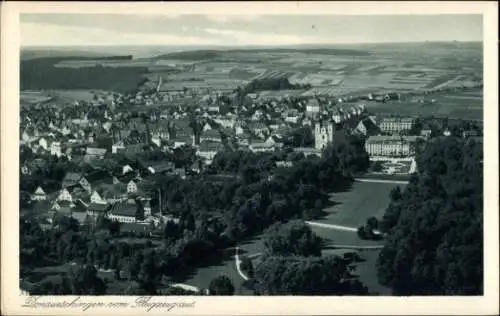 Ak Donaueschingen im Schwarzwald, Fliegeraufnahme