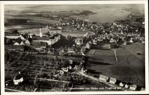 Ak Ochsenhausen in Württemberg, Fliegeraufnahme