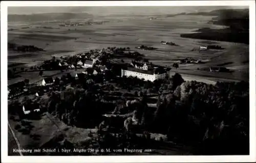 Ak Kronburg Unterallgäu, Fliegeraufnahme