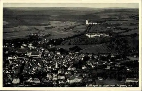 Ak Ellwangen an der Jagst Württemberg, Fliegeraufnahme