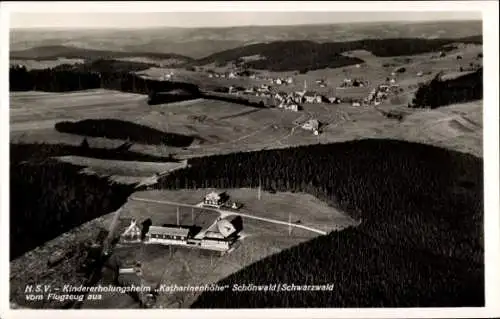 Ak Schönwald im Schwarzwald, Fliegeraufnahme, Kindererholungsheim Katharinenhöhe