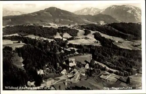 Ak Adelholzen Siegsdorf in Oberbayern, Fliegeraufnahme