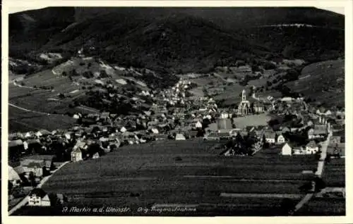 Ak St. Martin an der Weinstraße Pfalz, Fliegeraufnahme