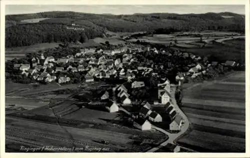 Ak Ringingen Burladingen im Zollernalbkreis, Fliegeraufnahme